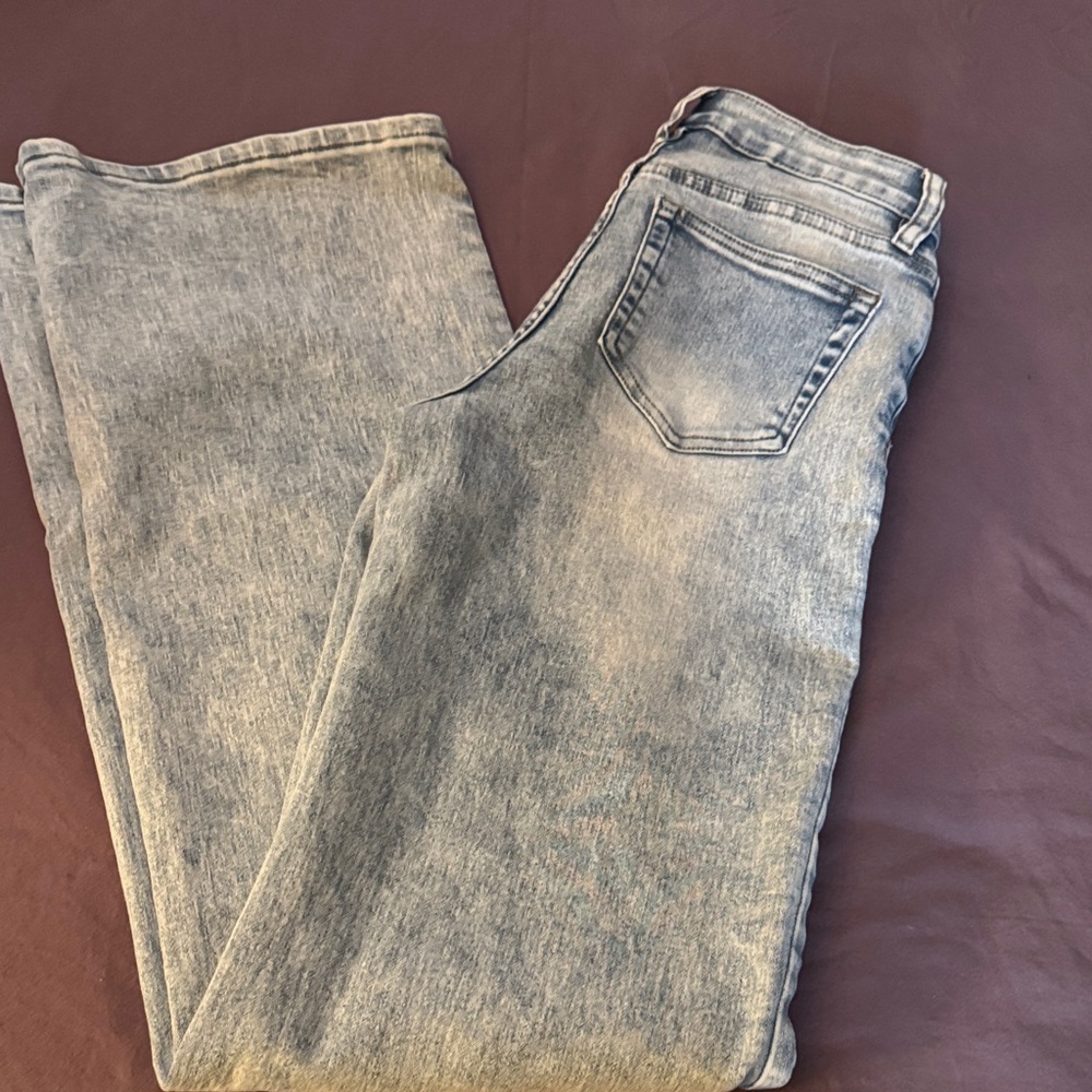 Fashion Nova women’s call it even high-rise wide leg stretch jeans 1 Tall.